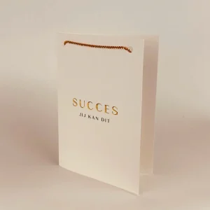 Sieradenkaart - armband goud - Succes jij kan dit