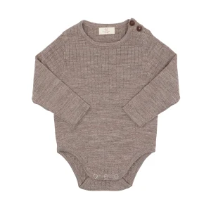 Copenhagen Colors - merino rib romper - natural melange