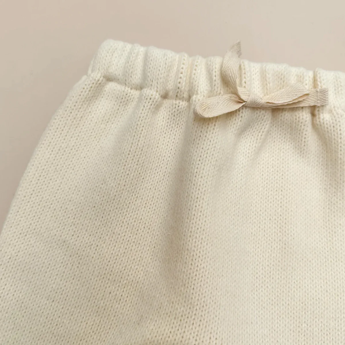 Gebreid broekje ~ crème - Afbeelding 3