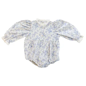 Hazel bodysuit - blue flower