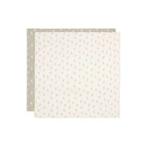 Jollein - hydrofiel multidoek XL Twig - Olive Green - 2 stuks