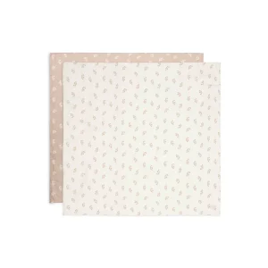 Jollein - hydrofiel multidoek XL Twig - Wild Rose - 2 stuks