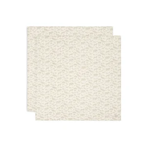 Jollein - hydrofiel multidoek Animals - Nougat - 2 stuks