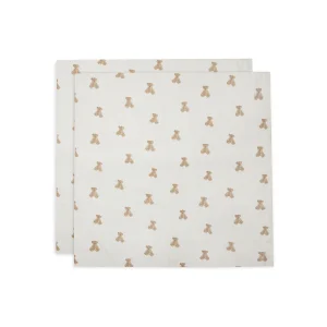 Jollein - hydrofiele multidoek XL Teddy Bear - 2 stuks