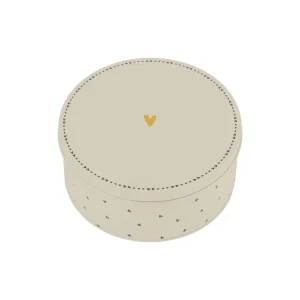 Zusss Koekblik Hartjes - Wit/Antracietgrijs