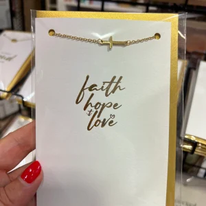 Sieradenkaart - armband goud - Faith Hope Love