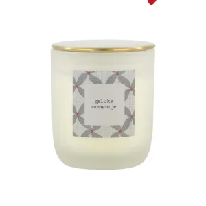 Zusss Geurkaars in glas - Geluksmomentje - Wit