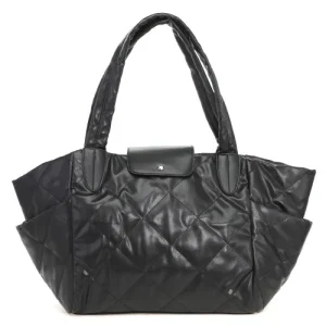 Mooie Schoudertas XL - Puffer - Zwart