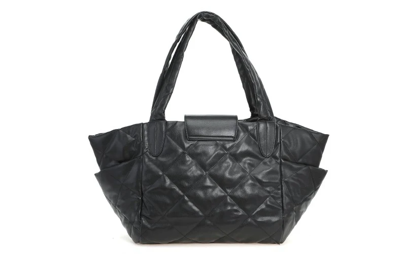 Mooie Schoudertas XL - Puffer - Zwart - Afbeelding 4