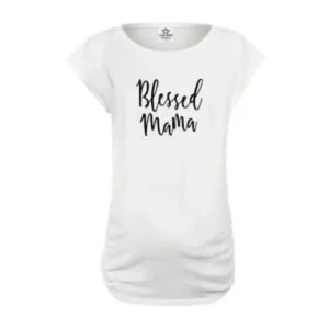 Zwangerschap T-Shirt - Blessed mama - S