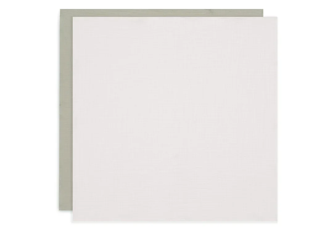 Jollein Hydrofiele Doek Large 115x115cm (2 Pack) - Olive Green/Ivory