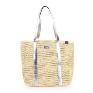 Gevlochten Shopper / Strandtas Vista - Naturel