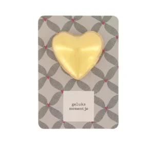 Zusss - Bruisbal Hartje Op Kaart - Geluksmomentje - Antraciet/Roze