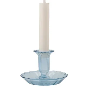ZUSSS KANDELAAR GLAS SCHOTEL BLAUW