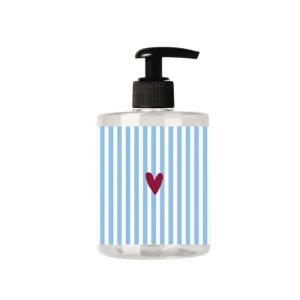Zusss Handzeep Streep Hartje 500ml - Blauw/Wit/Rood
