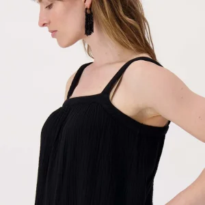 Zusss - Oorbellen van kraal sliertjes - Zwart