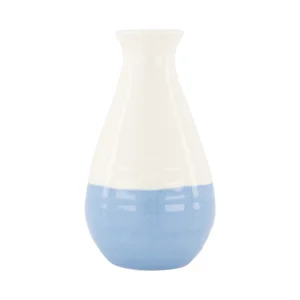 Zusss - Vaasje keramiek small - Wit/Blauw