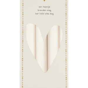 Zusss - Set van 4 kaarsen 20cm - Off White