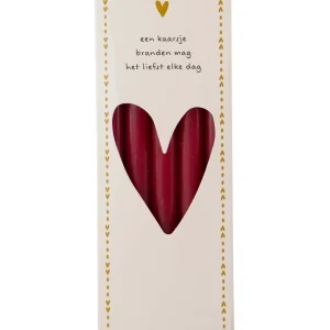 Zusss - Set van 10 smalle kaarsjes  - Port