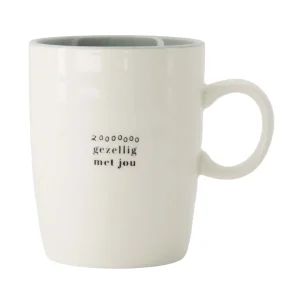 Zusss - Theemok Zo Gezellig Met Jou - Wit/Grijsblauw/Zwart