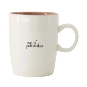 Zusss - Theemok Cup of Positivitea - Wit/Lila/Zwart