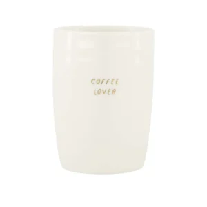 Zusss - Koffiemok Coffee Lover - Wit/Goud