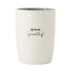 Zusss - Koffiemok Je Bent Geweldig - Wit/Grijsblauw