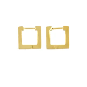 Zusss - Vierkante Oorbellen - Goud