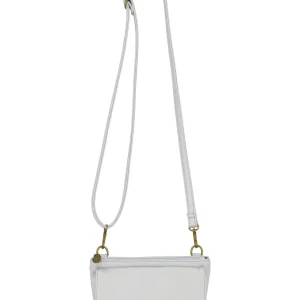 Zusss - Schoudertasje Met Flap - Zilver