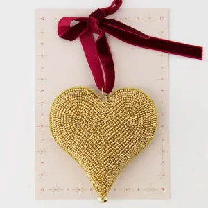 Zusss Kersthanger Kralen Hartje - Goud