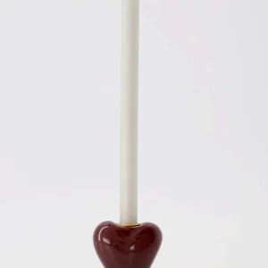 Zusss - Kandelaartje Keramiek Hartje Klein - Rood