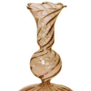 Zusss - Kandelaar Glas Bolling M - Bruin