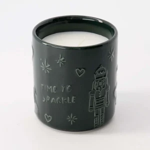 Zusss - Geurkaars Keramiek Time To Sparkle - Donkergroen