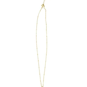 Zusss - Ketting met hart bedel- Goud/Zwart