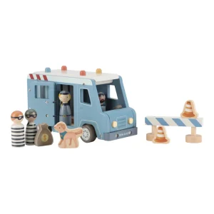 Little Dutch - Houten Politiebus – Blauw – Essentials