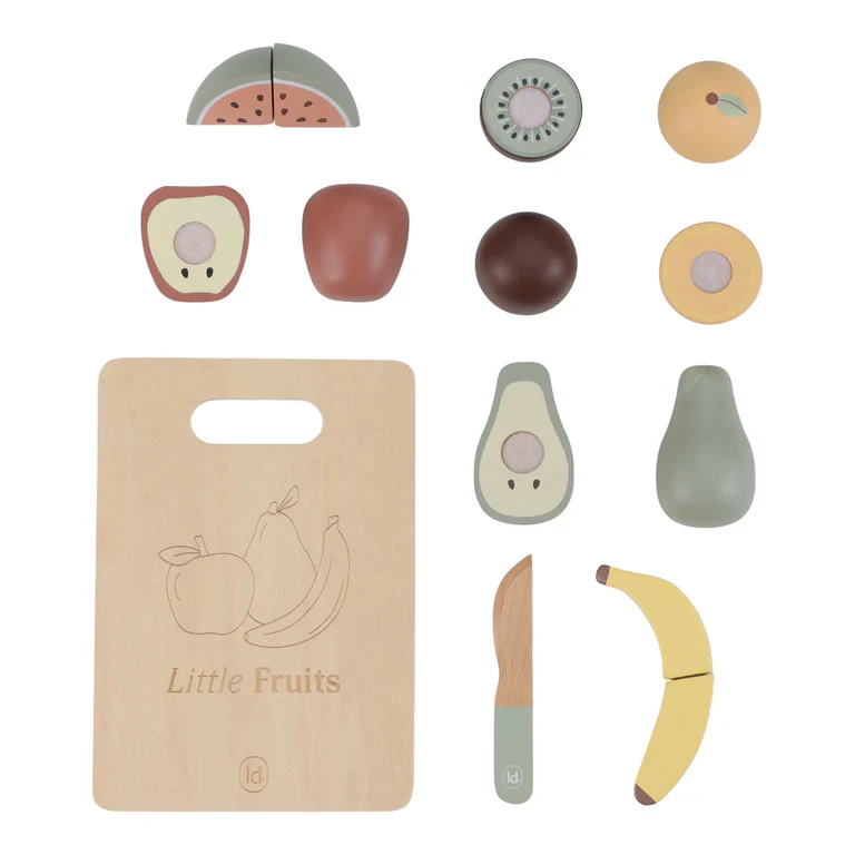 Little Dutch - Houten snijfruit - Meerkleurig - Essentials - Afbeelding 3