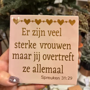 Tegeltje - Sterke vrouwen