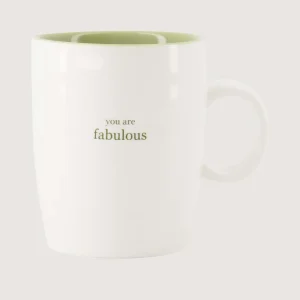 Zusss Theemok You Are Fabulous - Wit/Lichtgroen