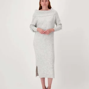 Zusss - Brei Jurk Met Grote Schouder Omslag