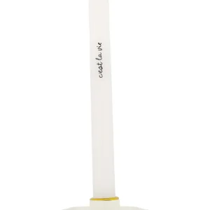 Zusss - Set Van 2 Ledkaarsen C'est La Vie Wit/Zwart