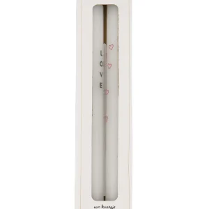 Zusss - Set Van 2 Ledkaarsen Love Wit/Groen/Rood