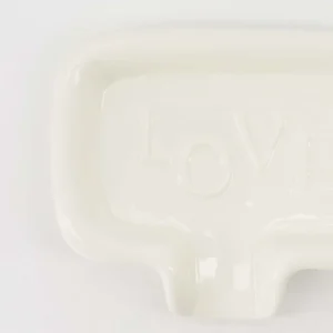 Zusss - Zeepschaaltje Keramiek Love - Wit