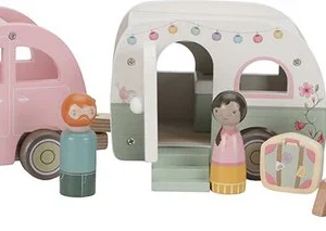 Little Dutch - Speelgoed auto met caravan