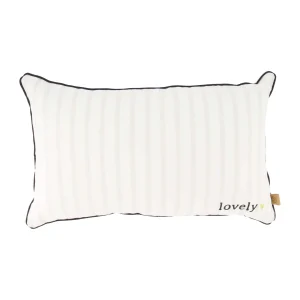 Zusss - Kussen Streep Lovely - Off White / Zand