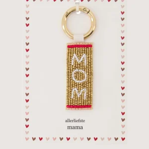 Zusss Ansichtkaart Sleutelhanger Mom - Multicolor
