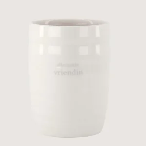 Zusss Koffiemok Allerliefste Vriendin - Wit/Lila