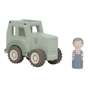 Little Dutch - Houten tractor - Groen