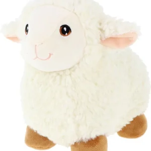 Pluche knuffeldier Schaap / lammetje - 25 cm - Knuffelbeest Schaapje - 100% eco gerecycled