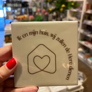 Tegeltje 10x10 cm - Ik en mijn huis