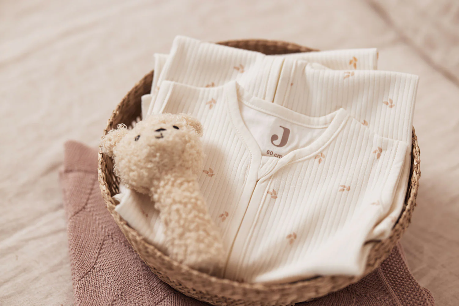 Jollein - zomer slaapzak jersey Harvest - wild rose - Afbeelding 3